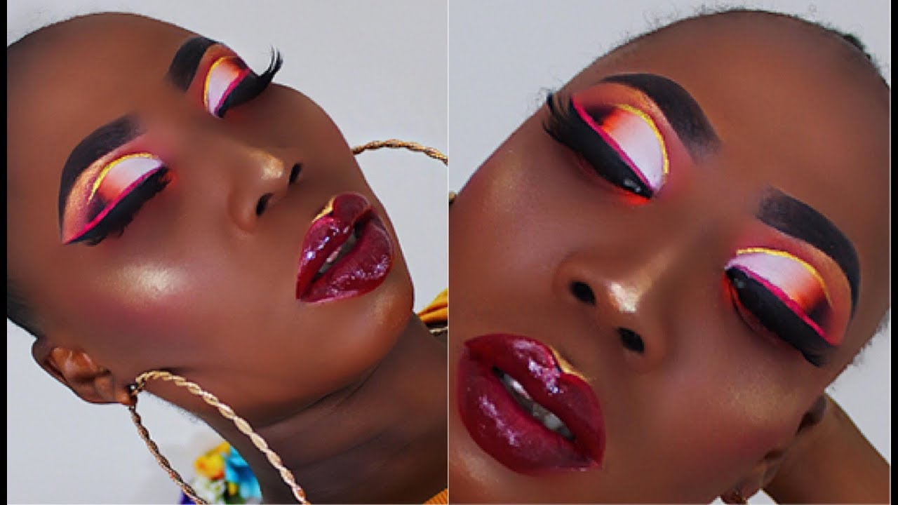 Dramatic White Cut Crease Makeup Tutorial YouTube