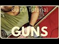 GUNS TUTORIAL - How to play Guns by Coldplay - Giuseppe Croce