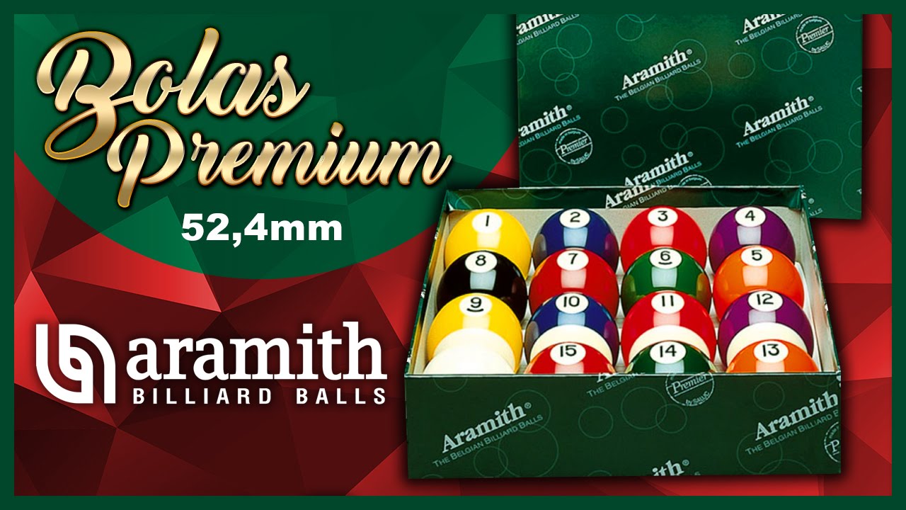 Bolas Aramith 8 Bolas Sinuca Bilhar Snooker