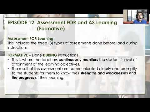 Pedx | Fs1 Episode 12 Formative Assessments