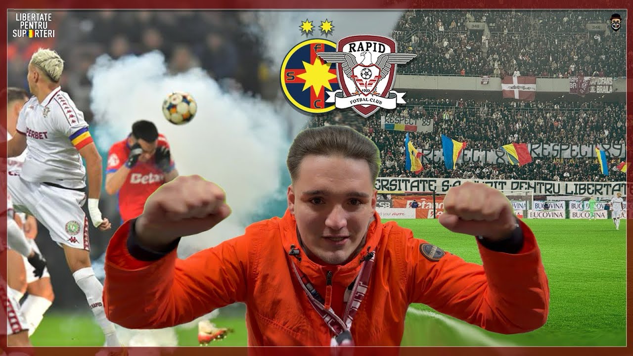 DECIZII INCREDIBILE! ARBITRAJ CONTROVERSAT LA FCSB vs RAPID 2-1 | ULTIMUL VLOG!?