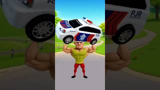 Hamood habibi angkat mobil polisi! #kartun #animasi