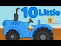Ten Little Tractors Song | Learn Numbers 1 to 10