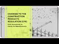 The New Construction Products Regulation (CPR): From Uncertainty to Clarity for Manufacturers