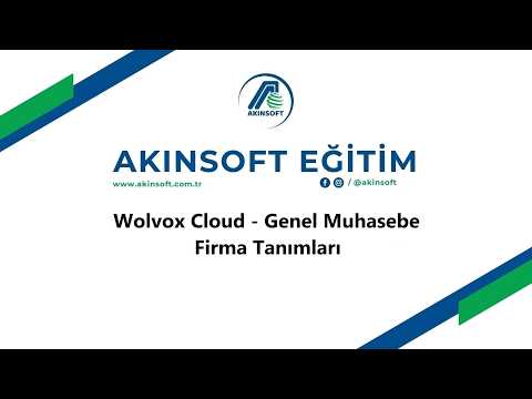WolvoxCloud - Genel Muhasebe - Firma Tanımları