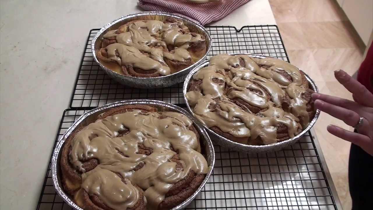 Cinnamon Rolls with Maple Coffee Icing 