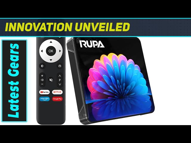 Android TV Box RUPA 13.0 - 8K, WiFi 6, 2Go RAM/16Go, Rockchip 3528, HDR10, Pour Smart TV