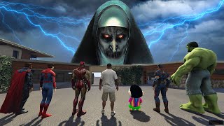 Franklin & Avengers are Hunted By a Cursed Witch in GTA 5