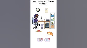 Stop The Boy From Misuse Computer - Delete Story Brain Puzzle Gameplay #shorts