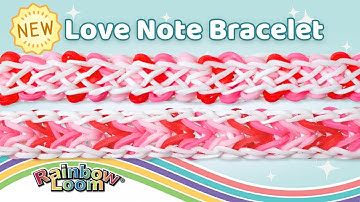 NEW Love Note Reversible Rainbow Loom Bracelet Tutorial by Angelynn (TutorialsByA™) - Intermediate