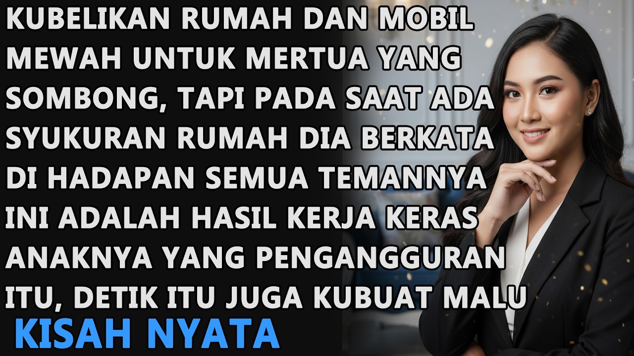 KUBELIKAN RUMAH UNTUK MERTUA SOMBING, TAPI SAAT SYUKURAN DIA BERKATA SEMUA INI PERJUANGAN ANAKNYA..