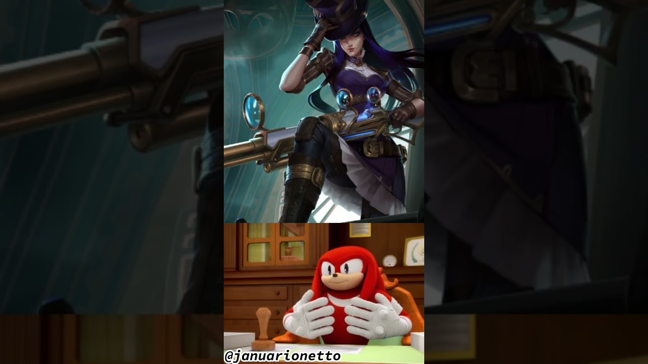 Knuckles aprovando Waifus do lol