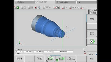 HEIDENHAIN - TURNING - CNC PILOT 640 - PROGRAMMING Station Graphical simulation -  NC Programs