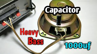 How to increase BASS using Capacitor 1000uf | Bass booster circuit. Resimi