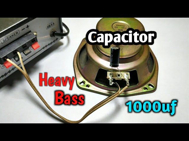 How to increase BASS using Capacitor 1000uf | Bass booster circuit. class=
