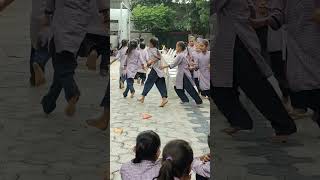 Children from standard one to eight participated in the game with enthusiasm.સંગીત ખુરશીMusicalchair