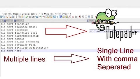 How to make all lines with Comma seperated Single line in Notepad++