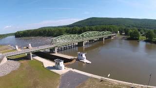 Rotterdam Junction Ny Canal Lock 9 From My Dji Phantom 2 Drone