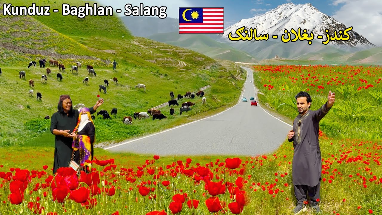 Kunduz - Baghlan - Salang Highway | Malaysian | کندوز - بغلان - سالنګ