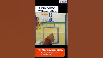 Screw Pull-Out Test in 60 Sec | Withdrawal Strength Demo Using UTM | Presto Lab #Shorts