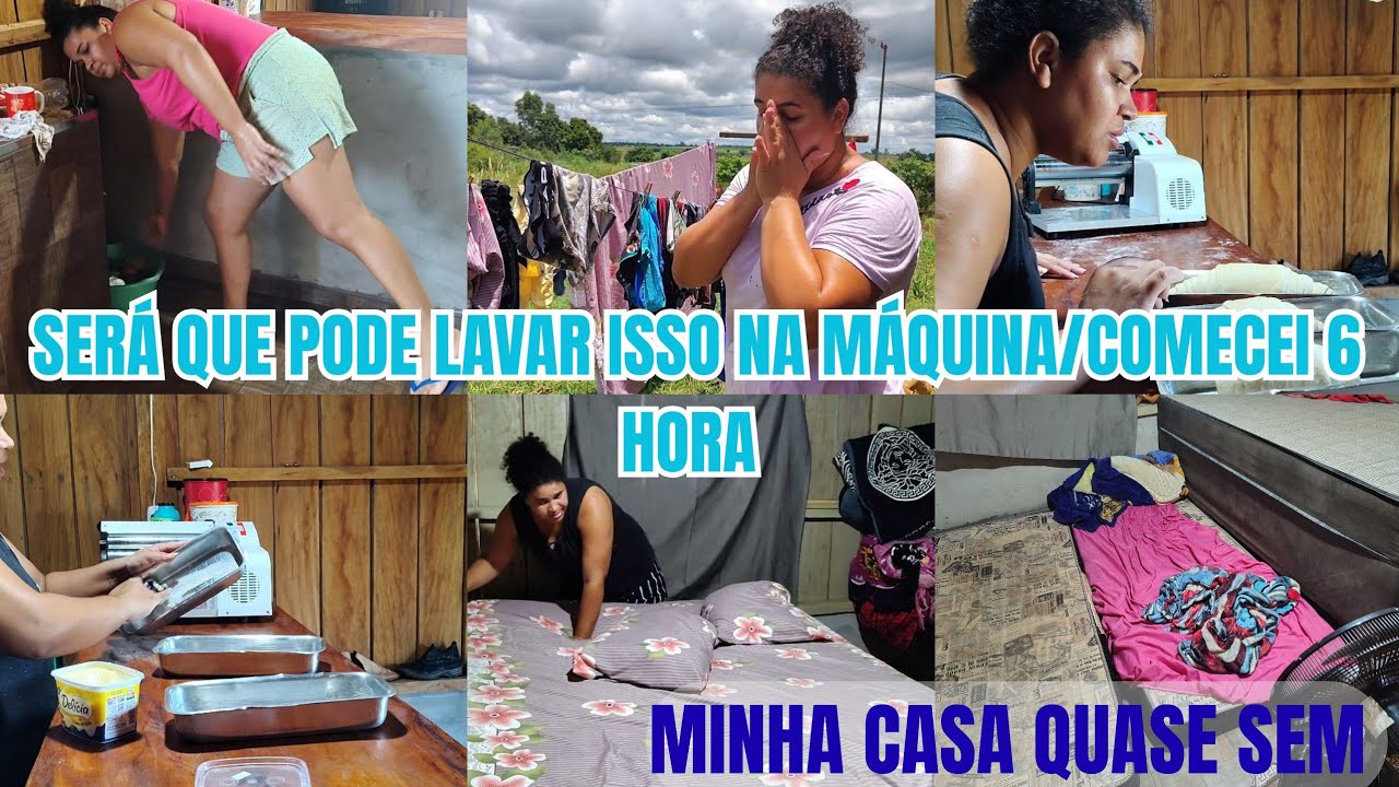 ROTINA//COMECEI 6 HORA//SERÁ QUE ISSO PODE LAVAR NA MÁQUINA?