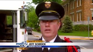 Police officer memorial service in Goshen