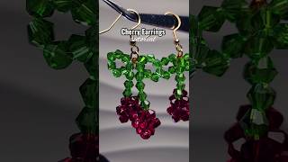 Famous cherry earrings #beadedjewelry #tutorial #diy #preppy Wealth