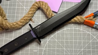 Flyke Skeleton Claw Unimax steel cut test 🥵😆#knifetest #reclusedge #knifereview #newknife #flyke
