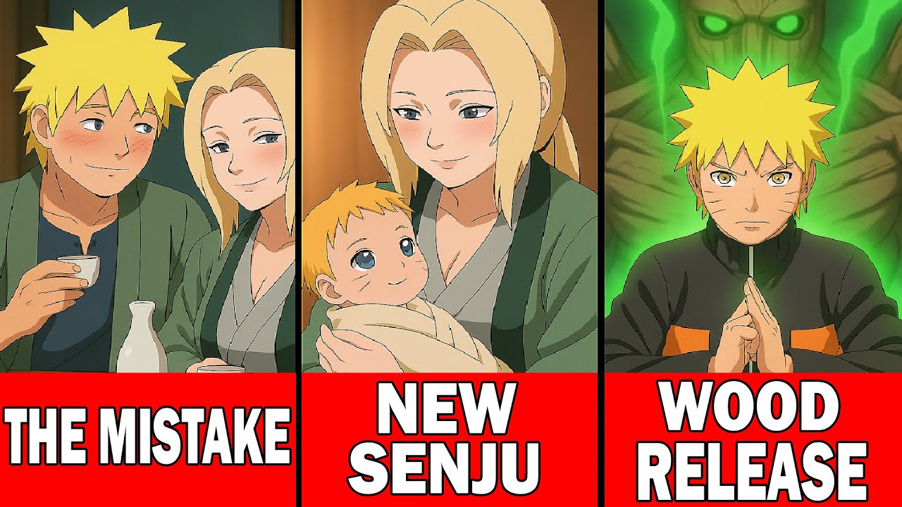 What if Tsunade Senju was Naruto's Mother? 🌳🔥 #NarutoAU #SenjuNaruto #WoodRelease