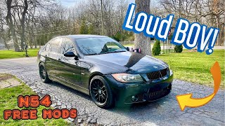 BMW 335i Blow Off Valve Sounds (Factory Diverter Valves LOUD!) N54 Free Mods