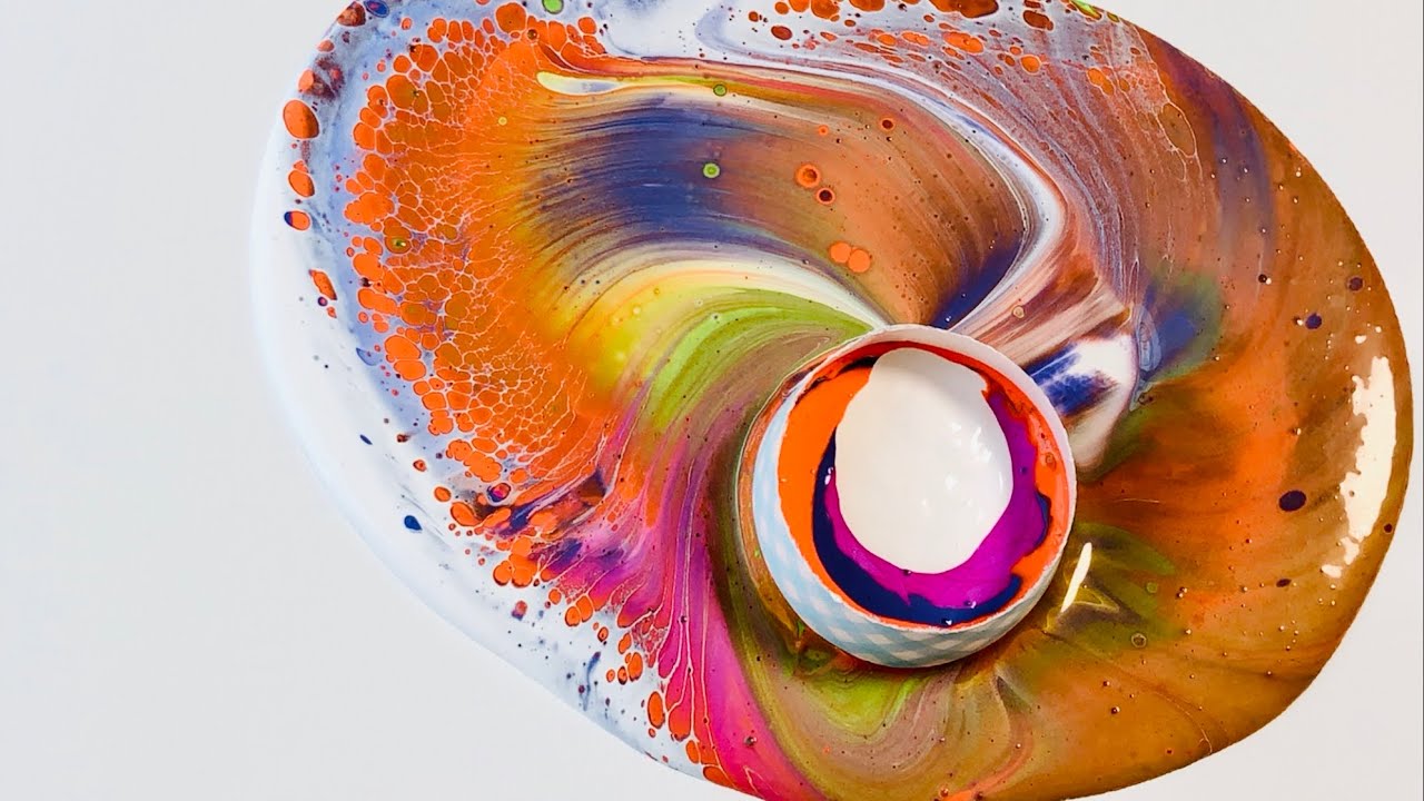 [플루이드아트] 오픈 컵 기법 : [fluid art] open cup technique / Acrylic pouring ...