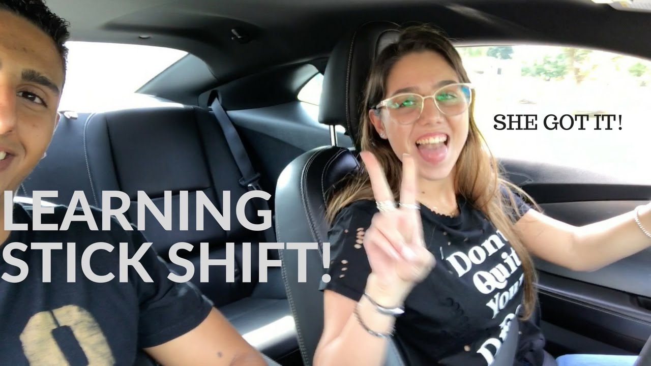 GIRL LEARNS STICK SHIFT ON CAMARO SS! YouTube
