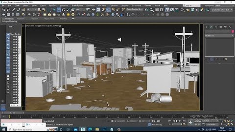 3DsMax Tutorials, Learn Texturing a Low Poly Colony Houses from Scratch in 3dsmax (Part 8)