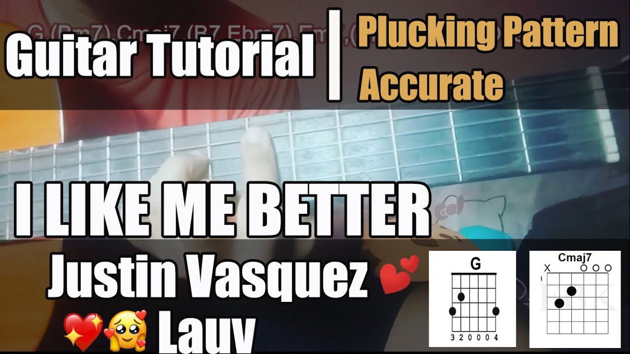 I like me better by lauv | Cover by Justin Vasquez | Guitar Tutorial