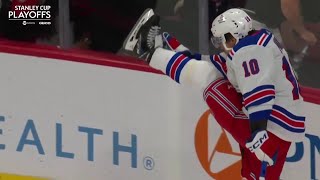 Artemi Panarin scores OT goal in game 3 vs Hurricanes after Orlov's mistake (9 may 2024)