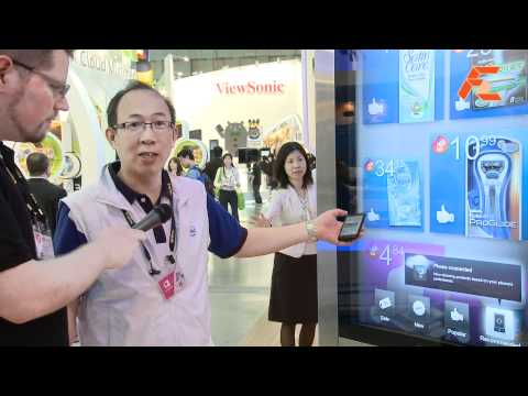 Intel Fusion Proglide interactive screens at Computex 2011