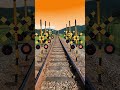 【踏切アニメ】楽しいふみきりカンカンの日常ショート動画 #8 🚋 A fun railroad crossing every day #8 🚋 #shorts