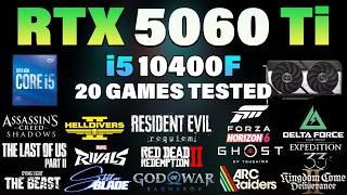 i5 10400F + RTX 5060 Ti Tested 20 Games in 2026