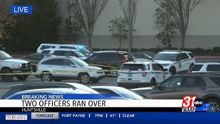 2 Huntsville Police officers hurt after suspect in car runs them over
