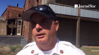 Battalion Chief Tom Carr of the Peoria Fire Dept. on the man who jumped off the Route 150 (McCluggag