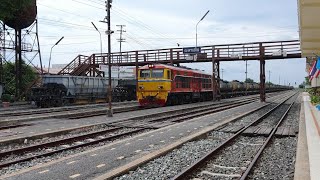 Alstom 4106 ทำขบวนด่วนดำ 630 ผ่านตะพานหิน freight train 630