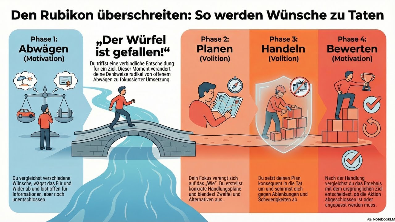 Rubikon-Modell (nach Heckhausen) | Psychologieunterricht
