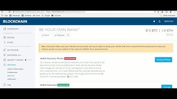 How to change password in blockchain