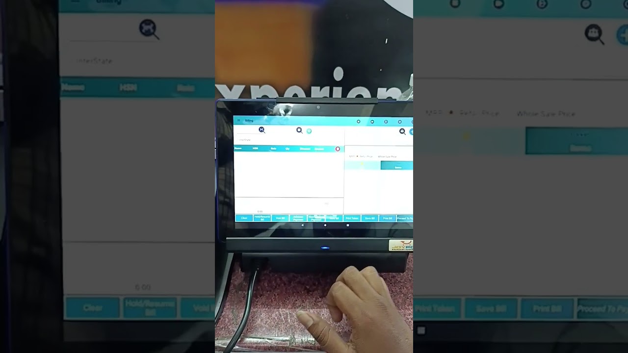 hotel billing machine