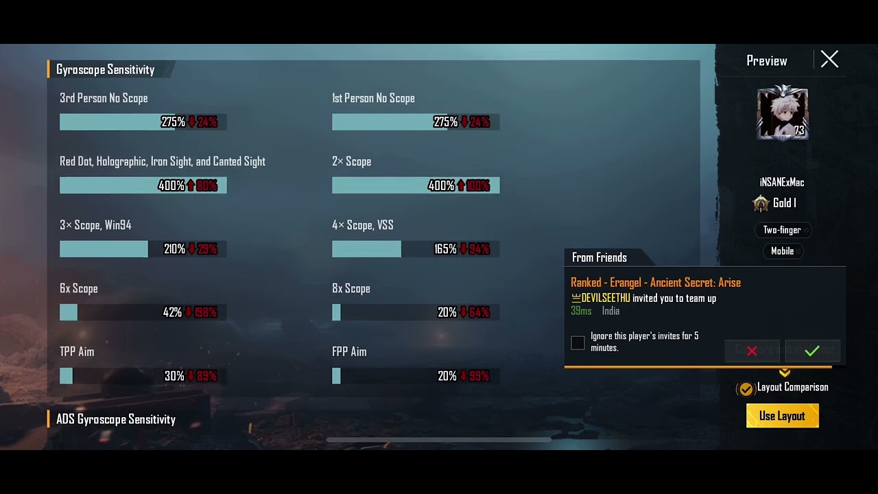Insane mac new sensitivity code revealed on stream😱😱 | insane mac ...