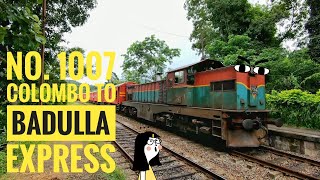 Sri Lanka Railways 1007 Colombo to Badulla Express at Botale