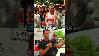 Ex OnlyFans Model Nala Ray debates with Charlie Kirk #charliekirk #debate #viral