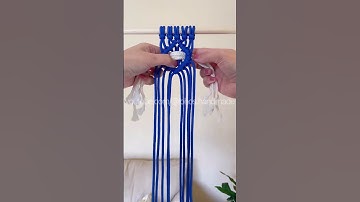 How to add tassel to macrame wall hanging