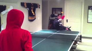 Jack Jablonski Playing Ping Pong