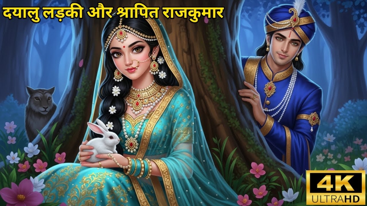 दयालु लड़की और श्रापित राजकुमार || The love story of a kind girl and a prince #hindistories 